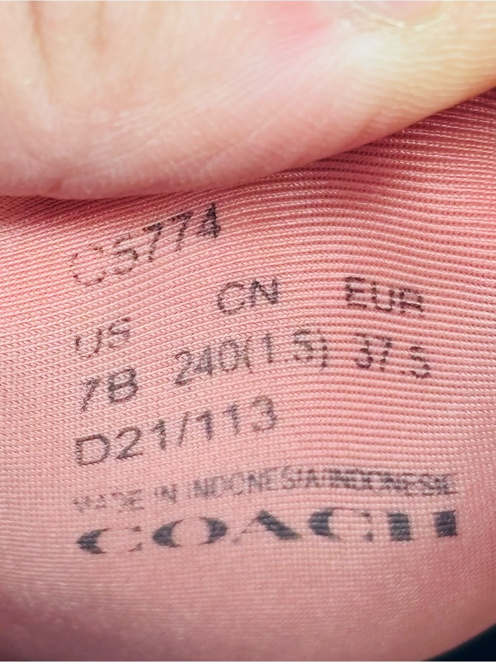 Coach C270 Tech Runner Sneakers Womens 7B Signature Monogram Pink Chunky Shoes - Picture 16 of 16